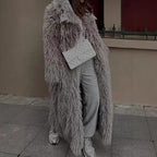 Women's Fluffy Oversized Faux Fur Coat