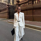 Elegant Blazer with Modern Cut and Unique Details
