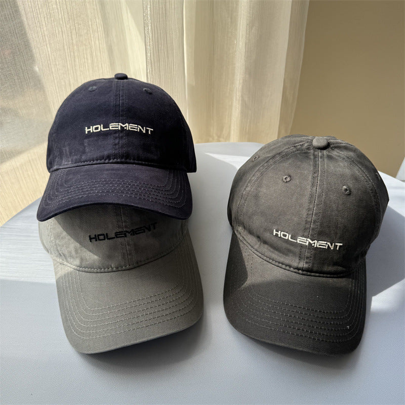 Men's Casual Embroidered Cotton Cap