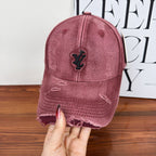 Men's Distressed Denim Adjustable Baseball Cap