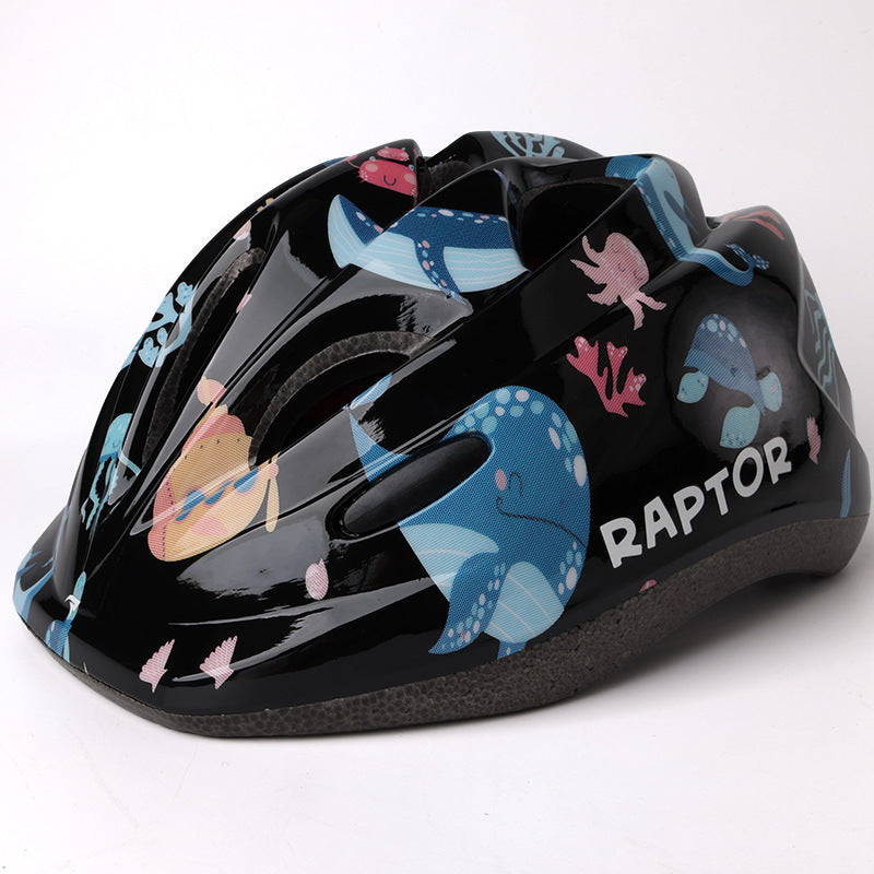 Children's Dinosaur-Themed Safety Helmet