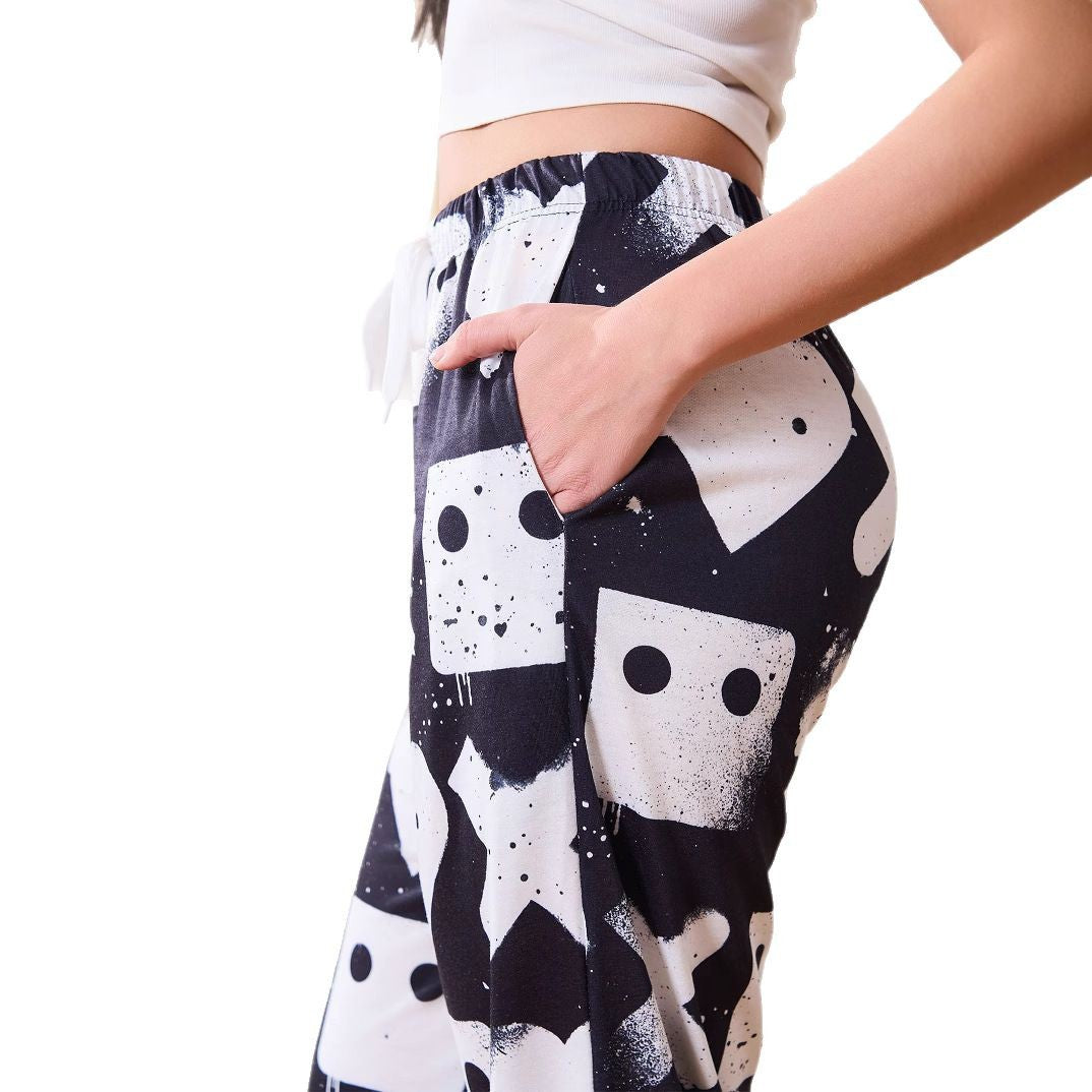 Women's Casual Pants with Creative Patterns