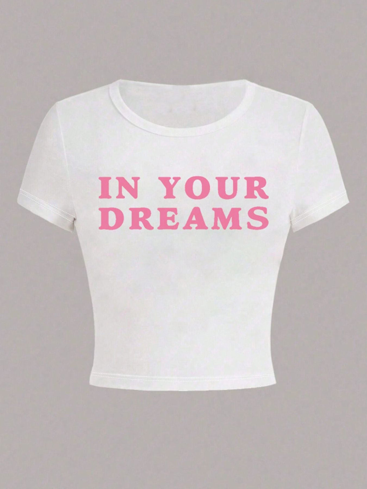 Women's Inspirational Print Crop T-Shirt