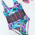 Women's Swimwear with Mesh Insert