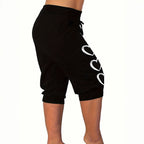 Women's Casual Pants with Heart Motif