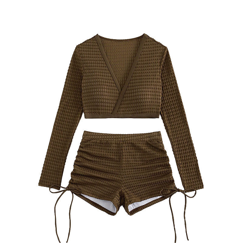 Women's Swim Skirt with High-Cut Top and Casual Design
