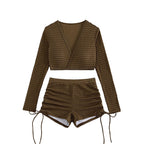 Women's Swim Skirt with High-Cut Top and Casual Design