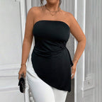 Women's Asymmetrical Bustier Wrap Top