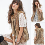 Women's Elegant Faux Fur Vest with Modern Cut