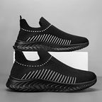 Women's Breathable Slip-On Sneakers with Elastic Upper and Flexible Ankle Support