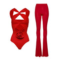 Women's Swimsuit and Flowing Pants