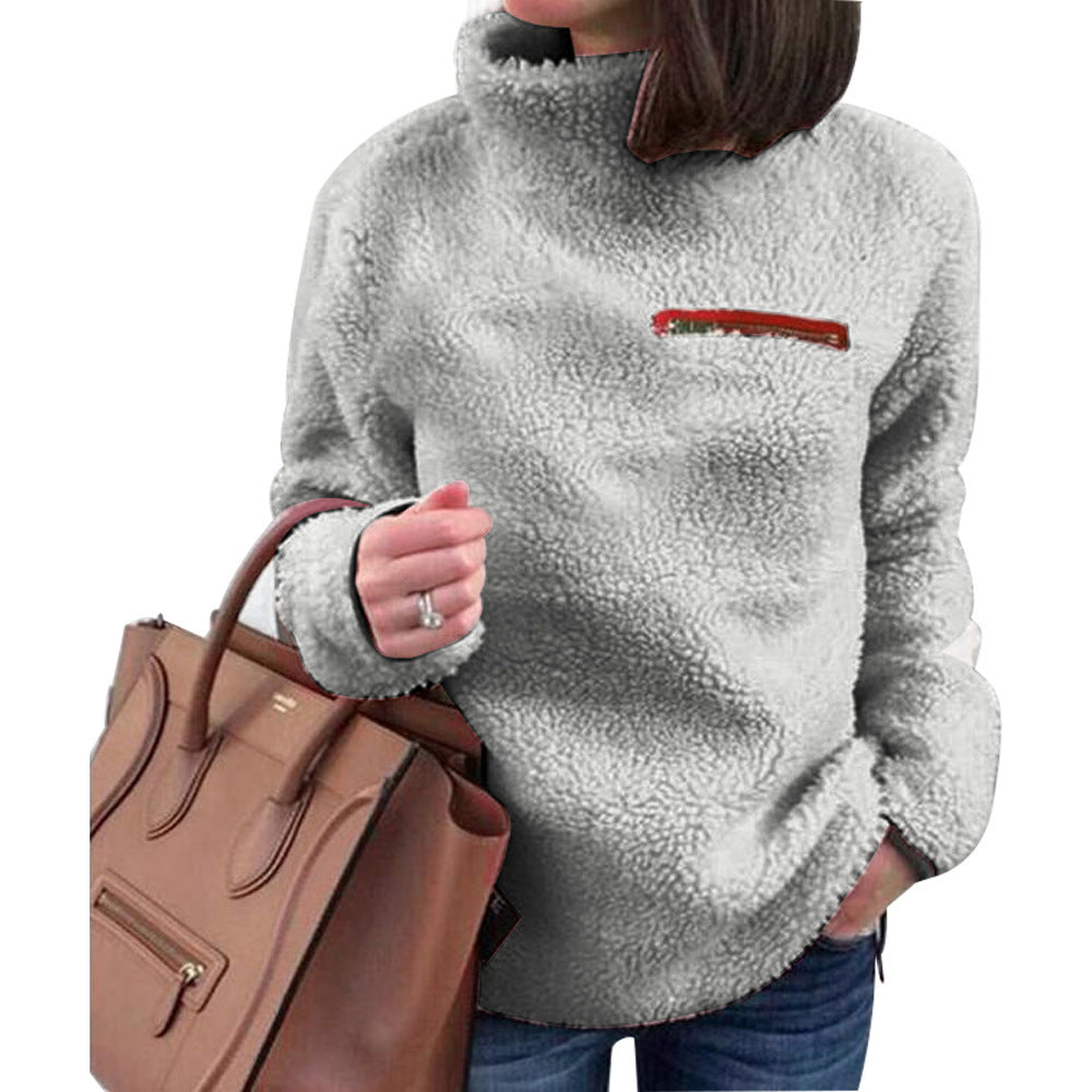 Women's High-Neck Fleece Pullover