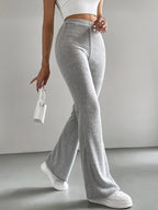 Women's High-Waisted Knit Pants
