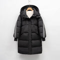 Women's Insulated Winter Coat with Functional Pockets and Adjustable Hood
