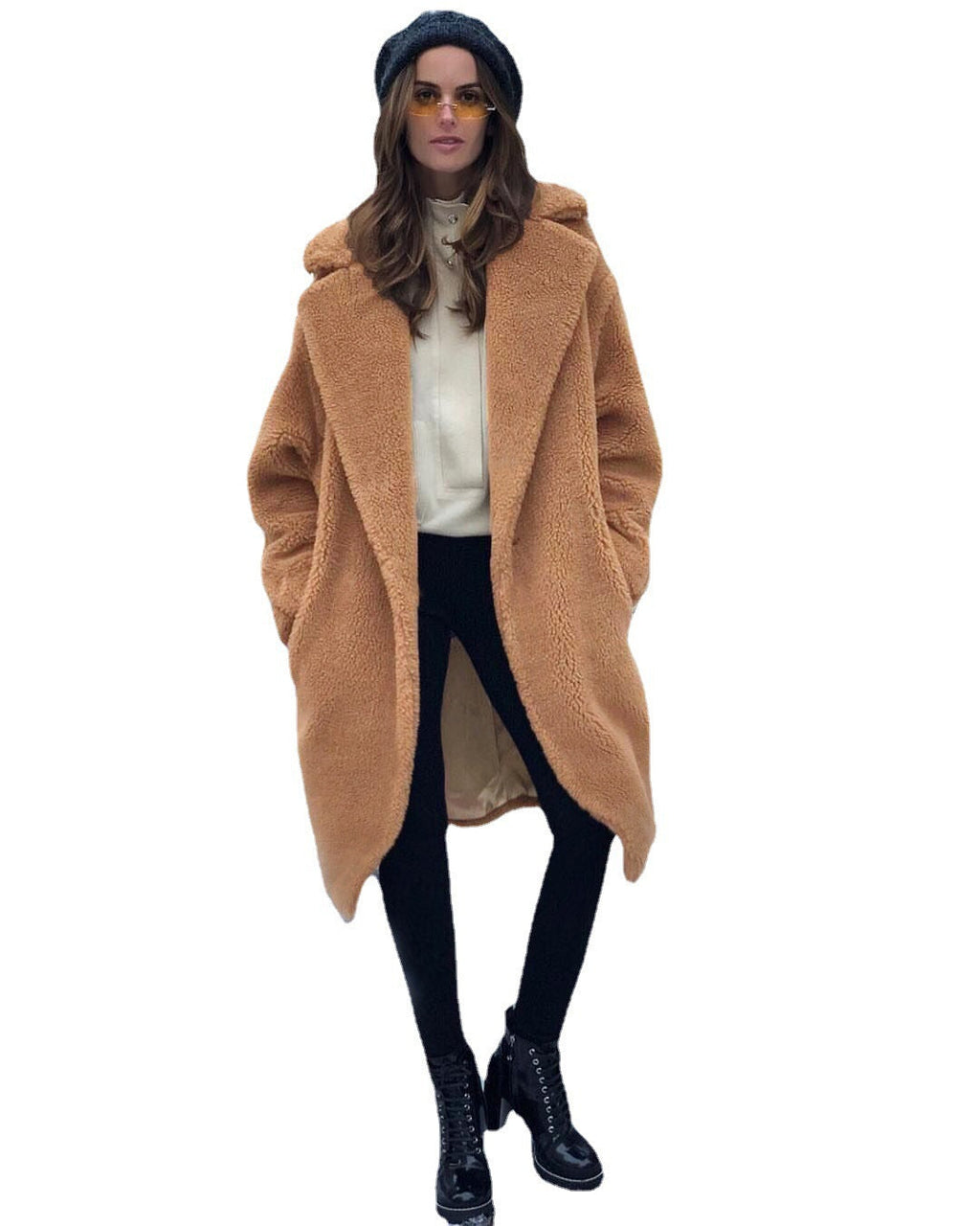 Women's Cozy Oversized Teddy Fleece Coat
