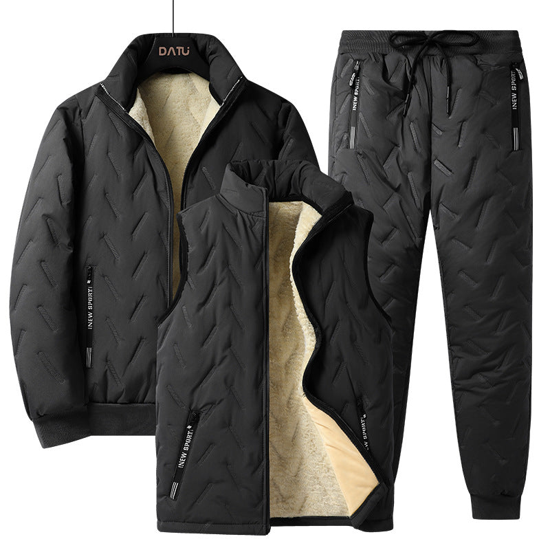 Men's Three-Piece Quilted Winter Set