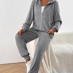 Textured Hoodie and Joggers Set