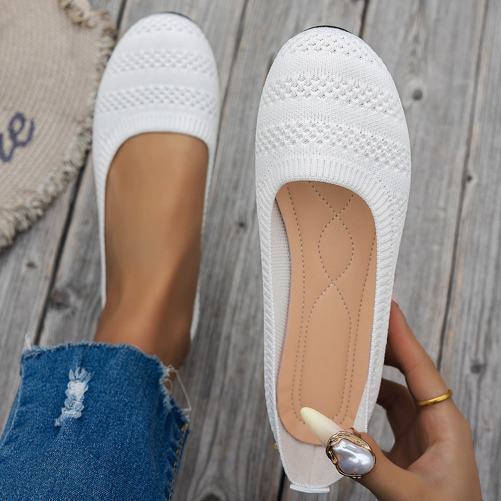 Women's Breathable Knit Ballet Flats