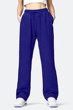 Women's Comfortable Sports Pants with Elastic Waistband and Pockets