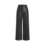 Women's Elegant Faux Leather Culottes