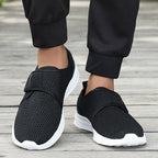Women's Breathable Casual Sneakers with Adjustable Hook-and-Loop Closure