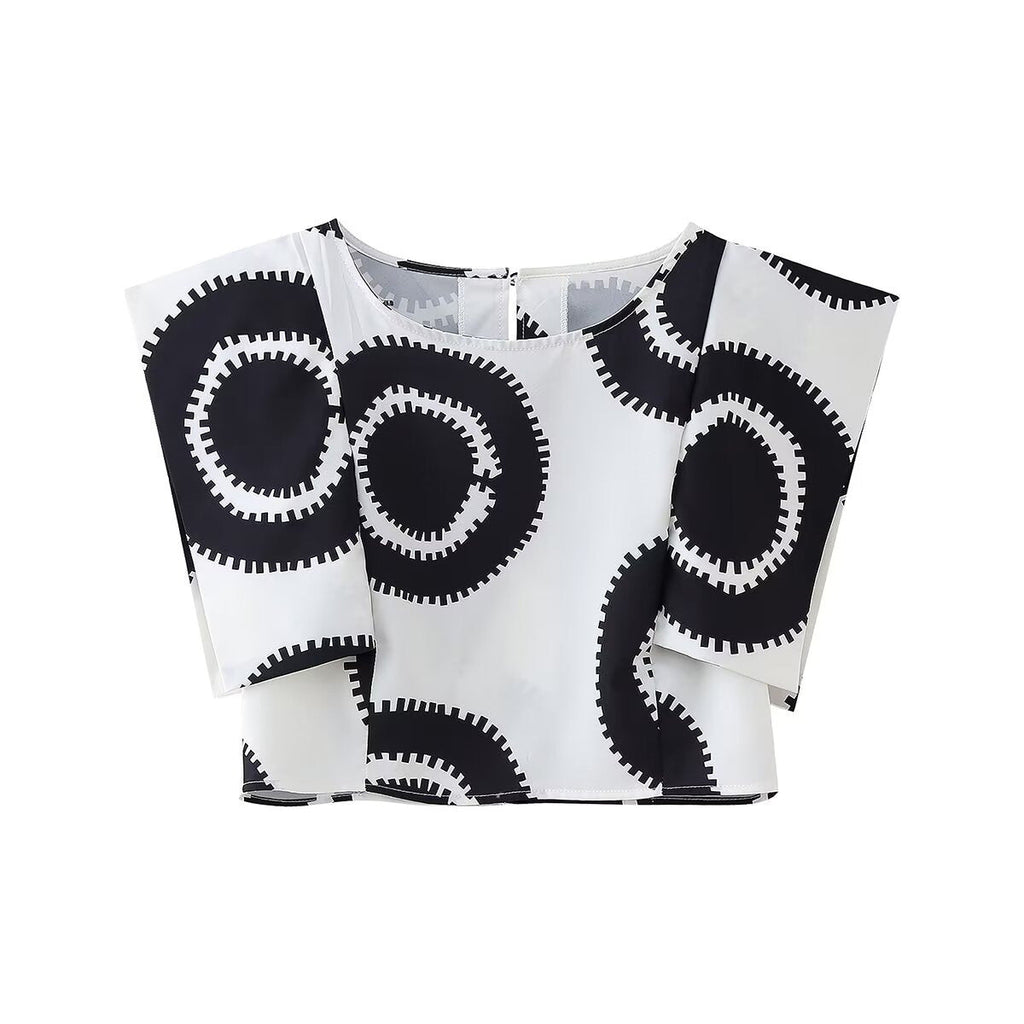 Women's Maxi Skirt with Graphic Pattern and Side Slit