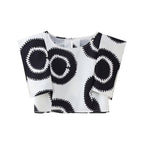 Women's Maxi Skirt with Graphic Pattern and Side Slit