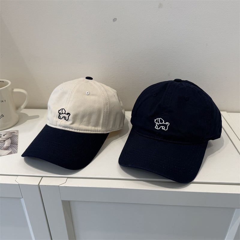 Men's Casual Dog-Embroidered Cap