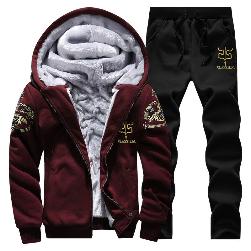 Men's Padded Teddy Fleece Tracksuit