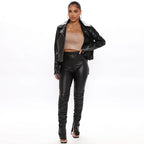 Women's High-Waisted Biker Pants