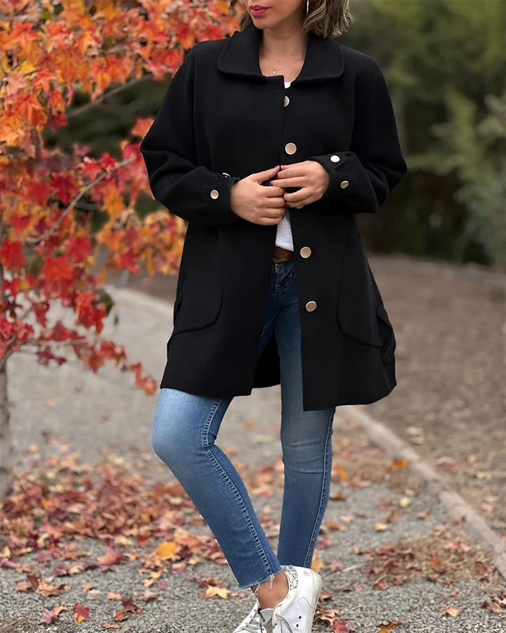 Elegant Casual Wool Coat