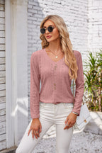 Women's Airy Blouse with Button Details