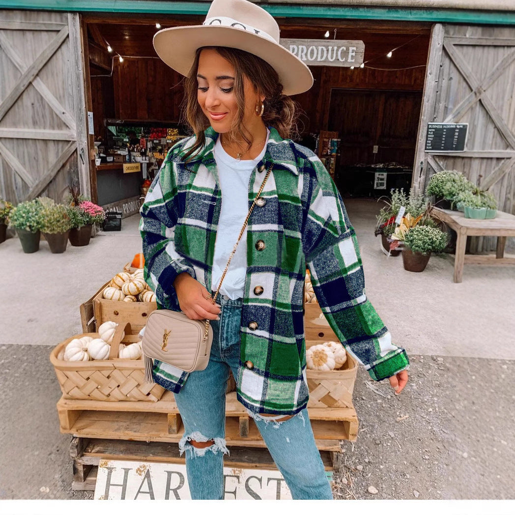 Women's Plaid Flannel Shirt