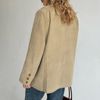 Women's Elegant and Comfortable Corduroy Blazer