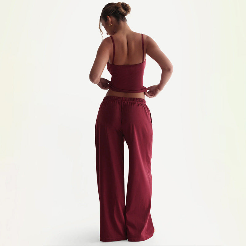 Women's Casual Lounge Pants and Top Set