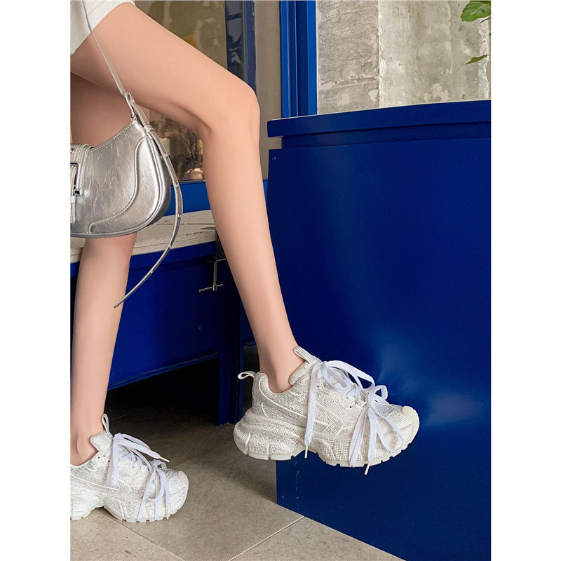 Women's Comfortable Chunky Sneakers with Breathable Upper
