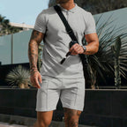 Men's Polo Shirt and Chino Shorts Set
