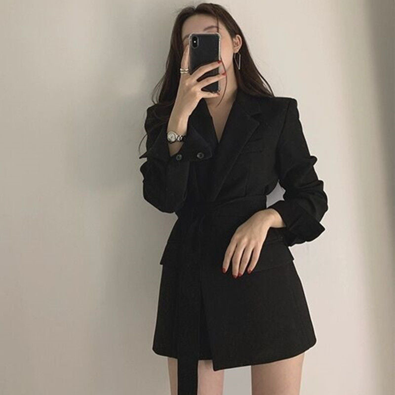 Elegant Blazer with Asymmetrical Cut