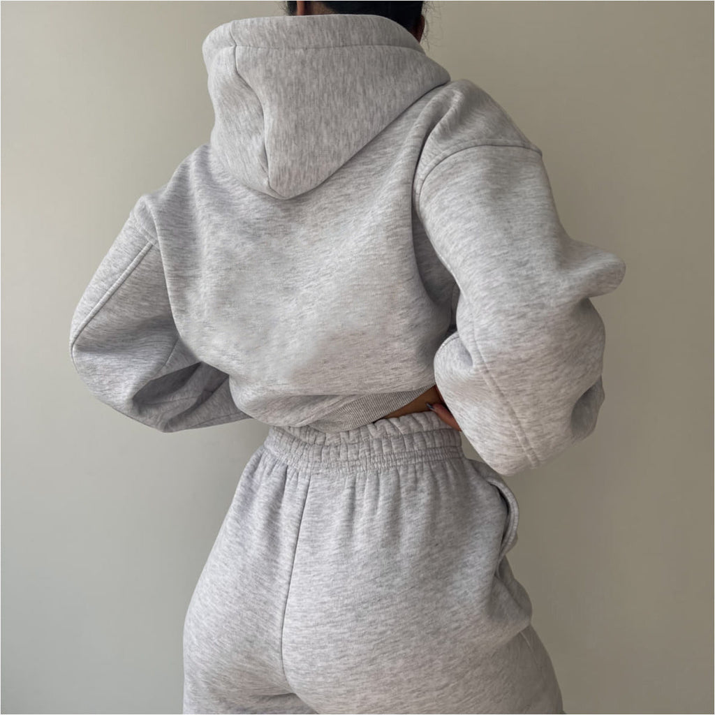 Fashionable Casual Wide-Leg Hoodie Set