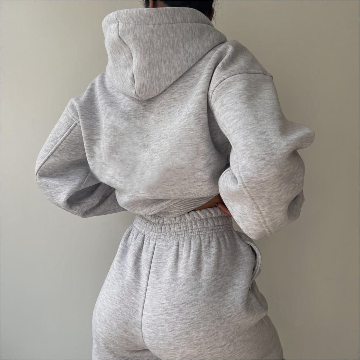 Fashionable Casual Wide-Leg Hoodie Set