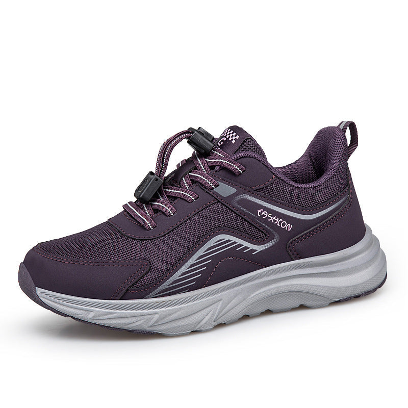 Women's Breathable Running Sneakers with Quick-Lace System