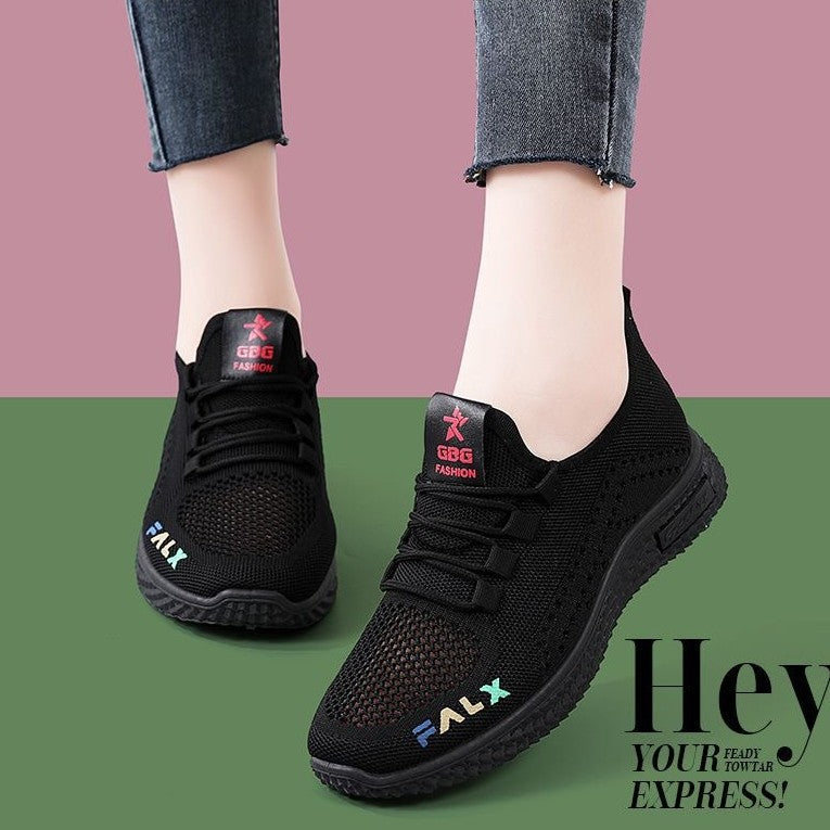 Women's Breathable Casual Sneakers with Flexible Sole