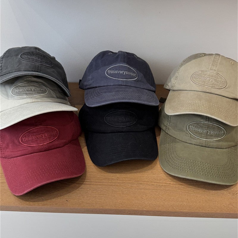 Men's Casual Distressed Cotton Baseball Cap