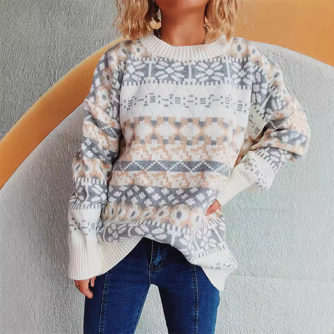 Women's Cozy Winter Pattern Sweater