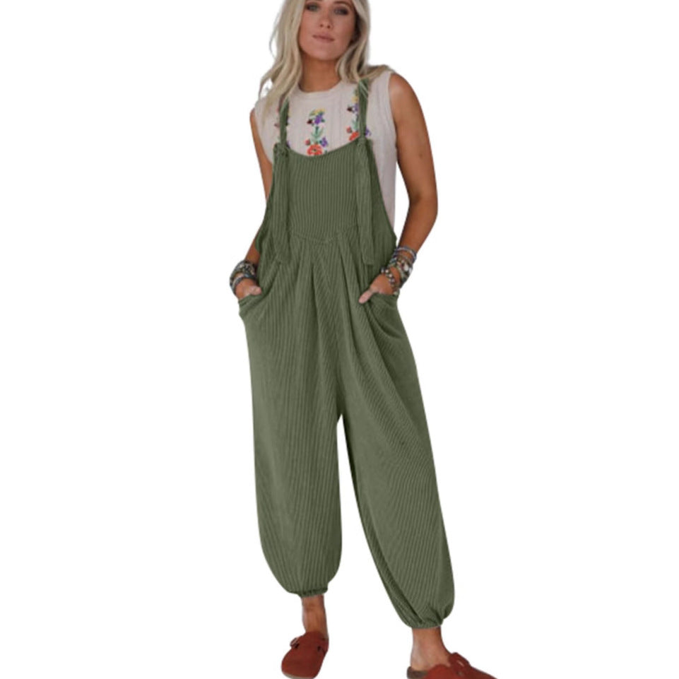 Casual Women's Jumpsuit with Pockets