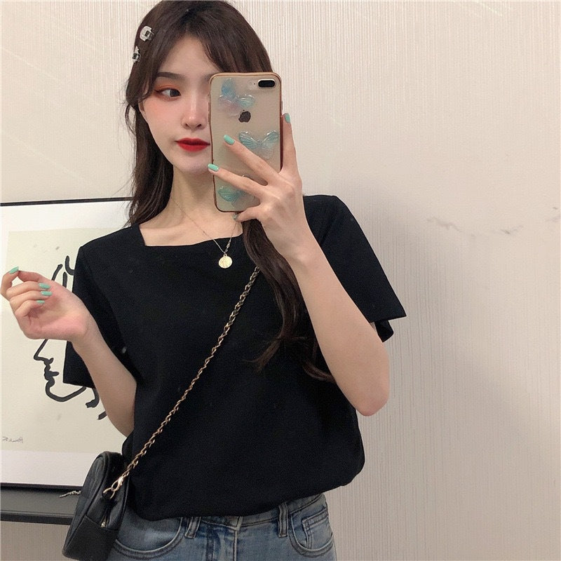 Women's Basic Loose-Fit Cotton T-Shirt