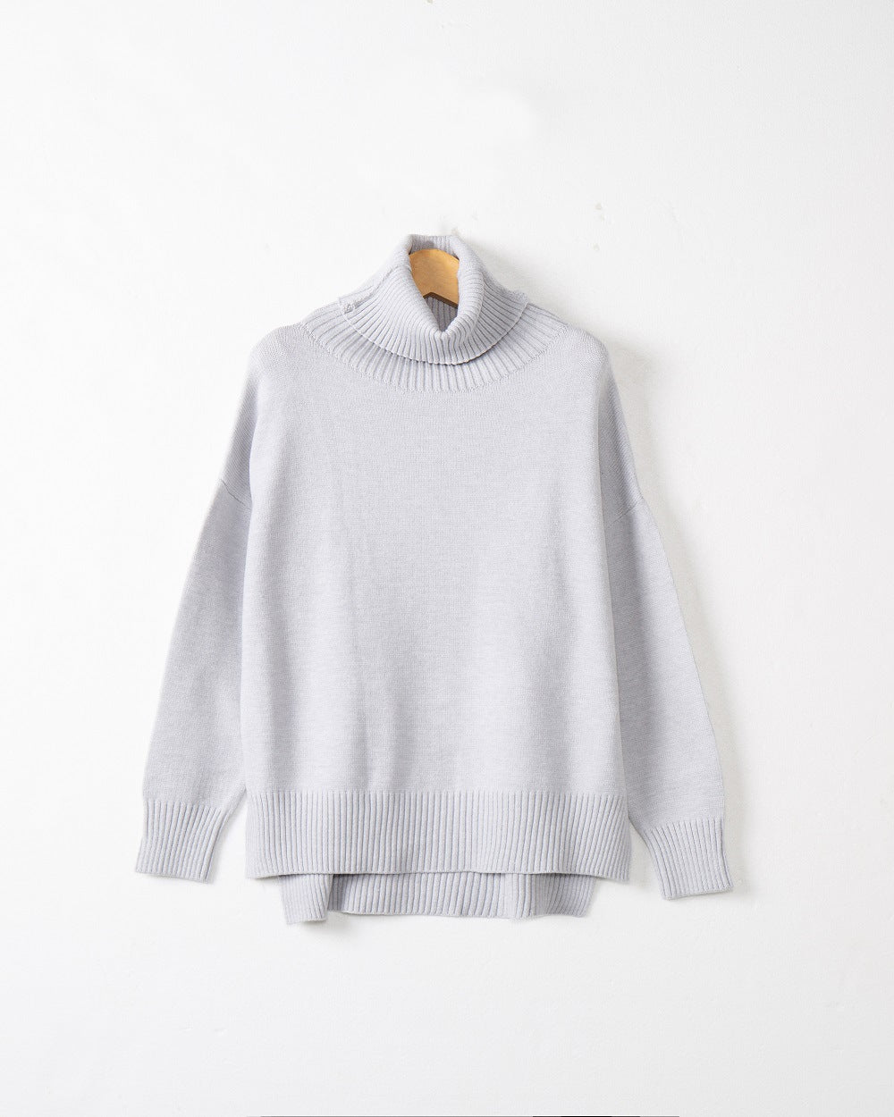 Women's Cozy Mock Neck Sweater with Wide Fit