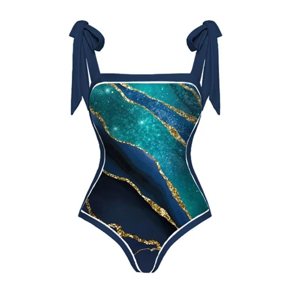Women's Swimsuit with Elegant Wrap Skirt