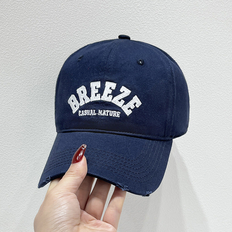 Men's Casual Distressed Cotton Cap