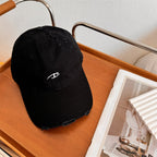 Men's Distressed Cotton Baseball Cap